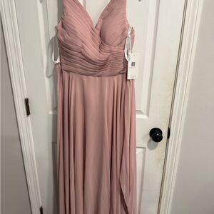 Elegant Pink Evening Gown